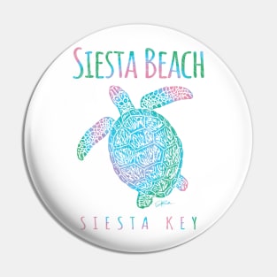 Siesta Beach, Siesta Key, FL - Sea Turtle Pin