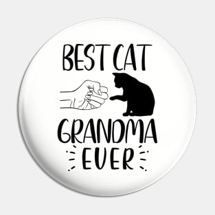 Best Cat Grandma Ever Funny Grandma Cat Lover Pin