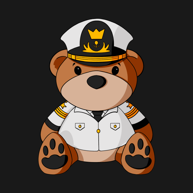 Ship Captain Teddy Bear by Alisha Ober Designs