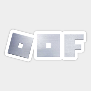 Roblox Game Stickers Teepublic - roblox logo game oof ripetitive red paint gamer roblox sticker teepublic