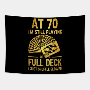 Funny 70th Birthday Gift 70 Year Old Cards Tapestry