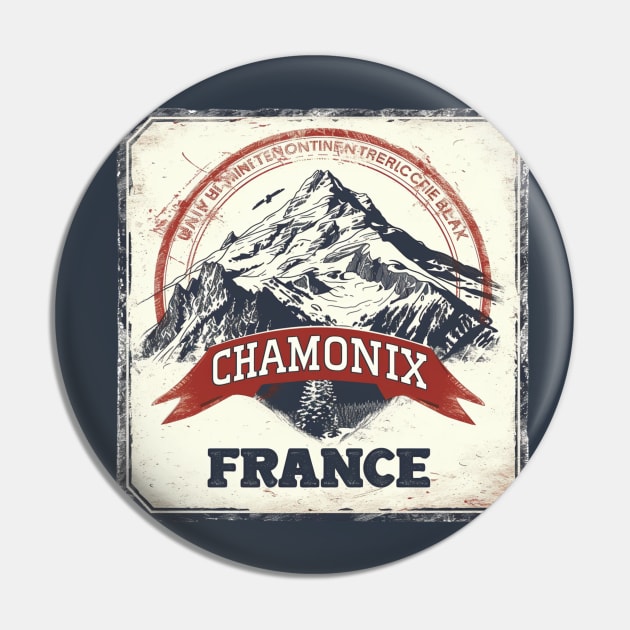 Chamonix Mont-Blanc France Pin by goodoldvintage