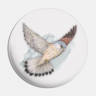 Flying Kestrel Pin