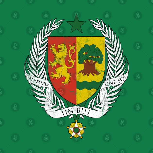 Senegal // Vintage-Style Crest Design by DankFutura