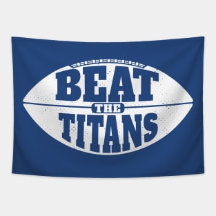 Beat the Titans // Vintage Football Grunge Gameday Tapestry