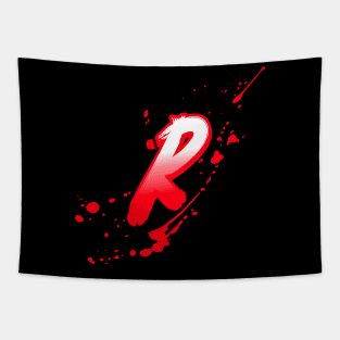 bloody letter R Tapestry