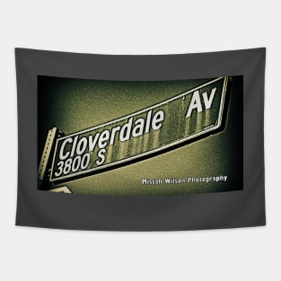 Cloverdale Avenue, Los Angeles, California by Mistah Wilson Tapestry