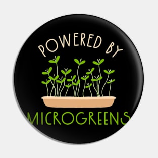 Powered By Microgreens Pin