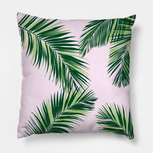 Palm Fronds on Pink Pillow