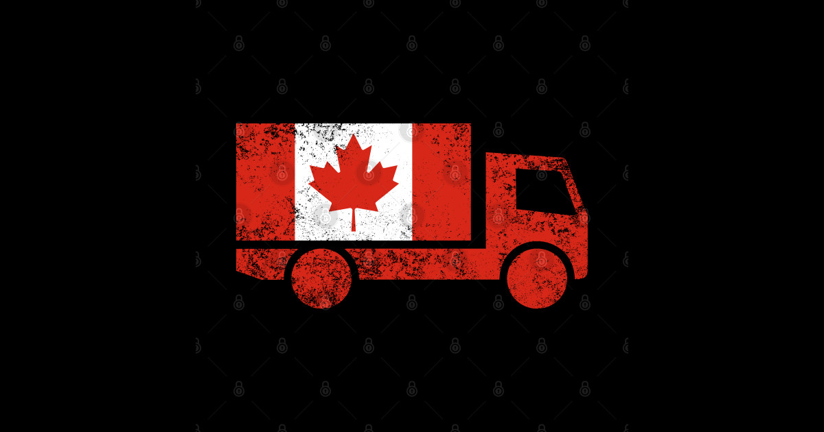 Canada Flag Truck Canada TShirt TeePublic