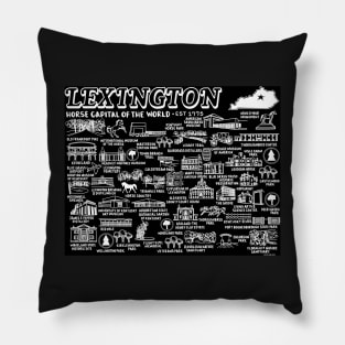 Lexington Map Art Pillow