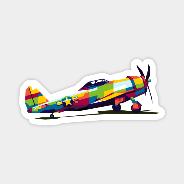 P-47 Thunderbolt Magnet by wpaprint