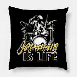 Drumming Passion: Jamming IS LIFE Pillow