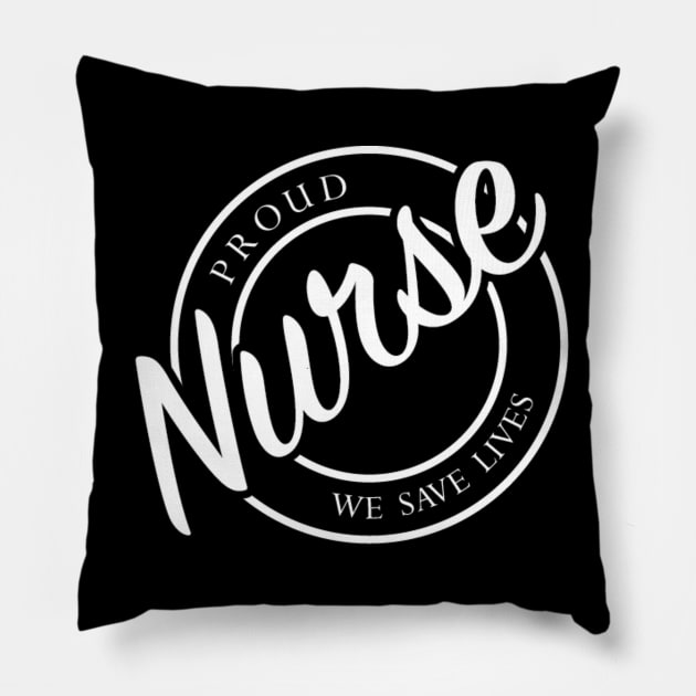 proud nurse Pillow by janvimar