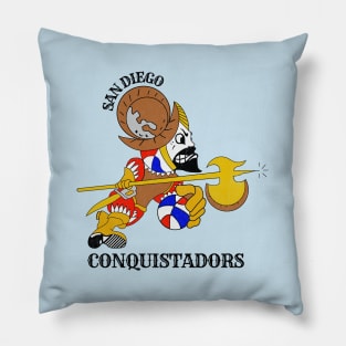 Defunct San Diego Conquistadors ABA Basketball Pillow