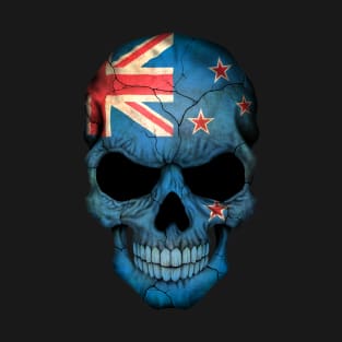 New Zealand Flag Skull T-Shirt