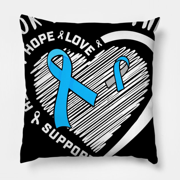 I Wear White For My Brother Diabetes Awareness Pillow by thuylinh8