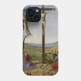 Calvary by Antonello da Messina Phone Case