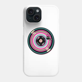 Pink Buzz Vinyl Record Graphic Phone Case