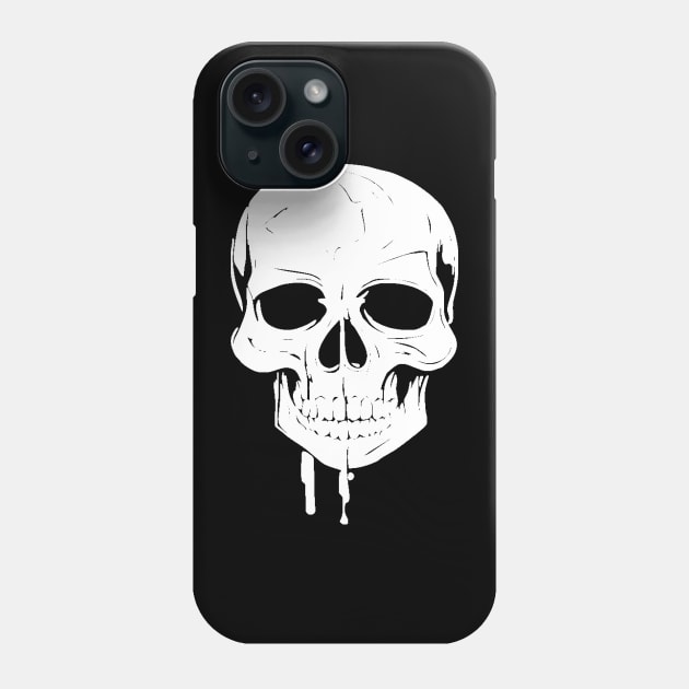 Melting Skull Phone Case by Nuletto