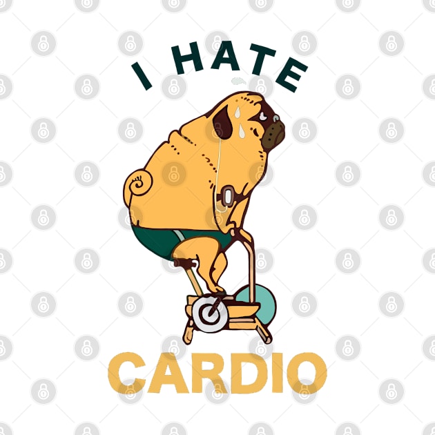 Pug Cardio by stripedbeetlee