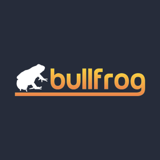 Bullfrog Silhouette Frogs Snakes Amphibians Animals Nature Lovers T-Shirt