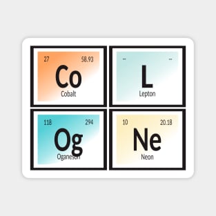 Cologne Table of Elements Magnet