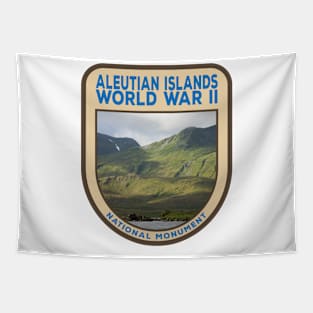 Aleutian Islands World War II National Monument photo shield Tapestry