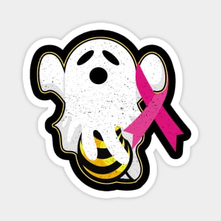 Boo Bees Breast Cancer Ghost Halloween Costume Magnet