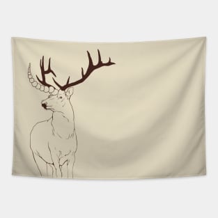 Unicorn Deer Tapestry