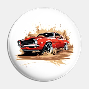 Camaro Red Cartoon Pin