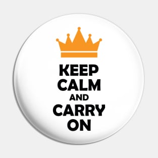 Keep Calm and Carry On Pin