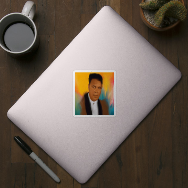 Muhammad Ali Painting Abstract Muhammad Ali Sticker Teepublic