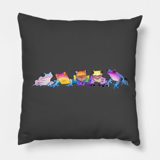 Diversity Tree Frogs Pillow