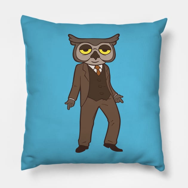 Mr Owl Pillow by Moutchy