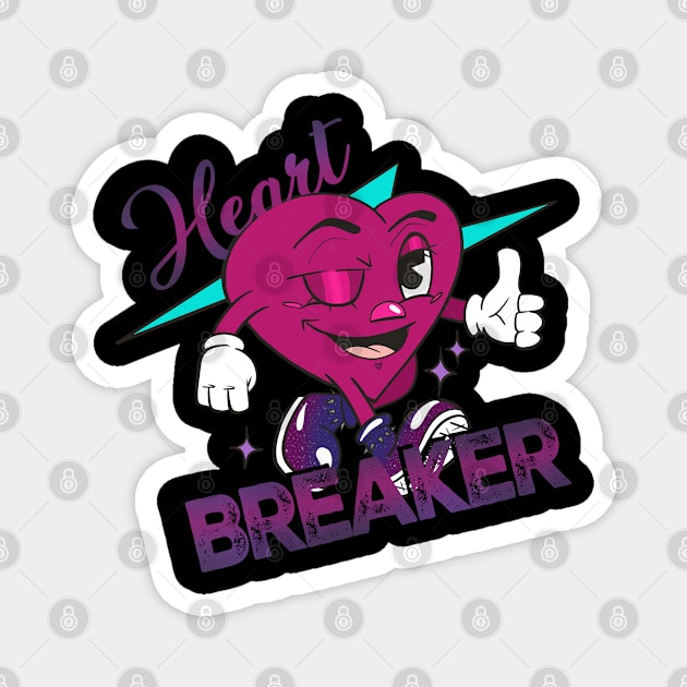 Heart Breaker Vintage Magnet by Nerd-O-Rama 