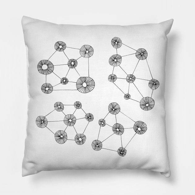 Flakes Pillow by mishart