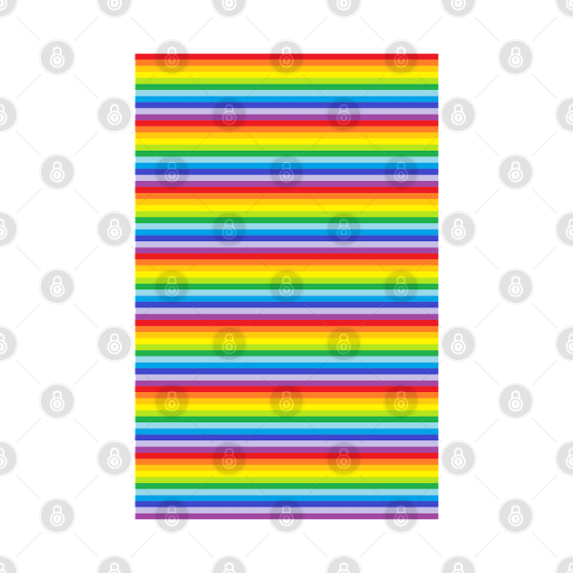 Rainbow Stripe Pattern by Wicca Fairy