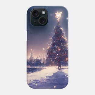 Winter Holiday Chrismas tree Landscap gift designs Series 09 Phone Case