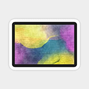 Watercolor Grunge - Bold 2 Magnet