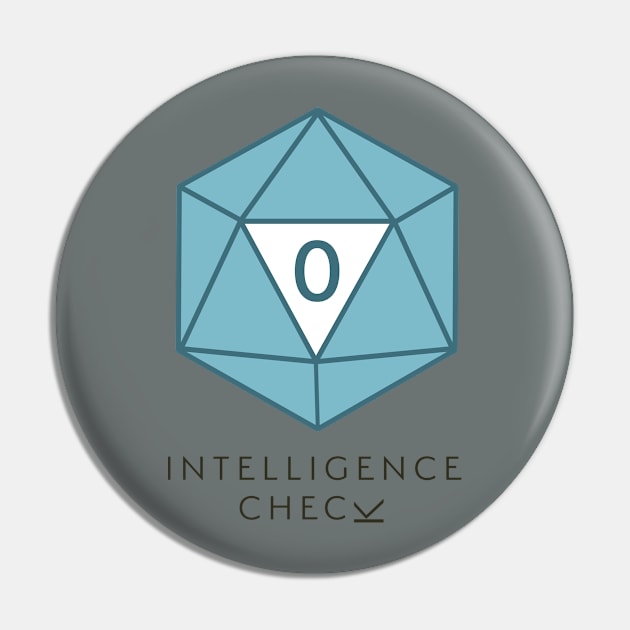 Intelligence Check Pin by IntelligenceCheck