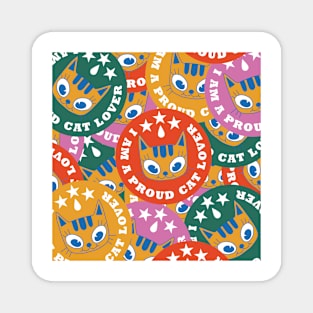 Cute Retro Cats Magnet