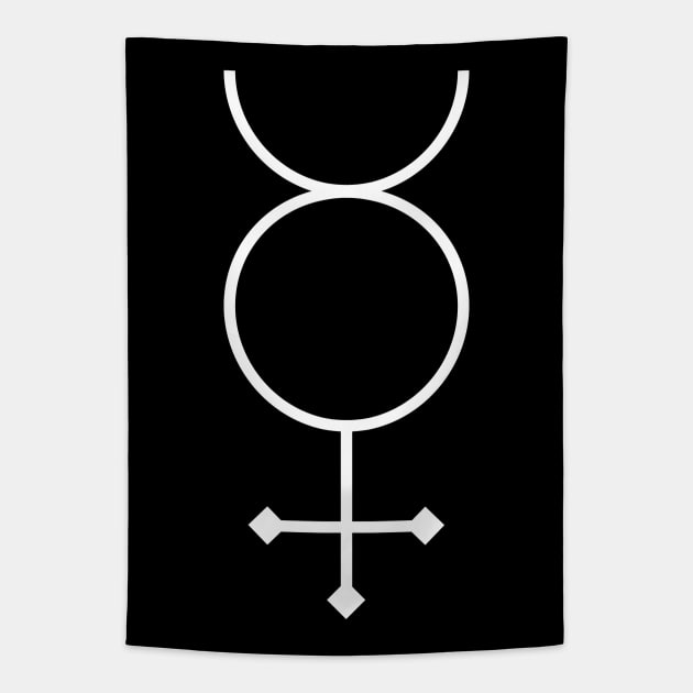 Mercury Symbol Tapestry by Sirenarts