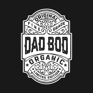 Dad Bod Vintage Whiskey Label Father's Day Gym Workout Men T-Shirt