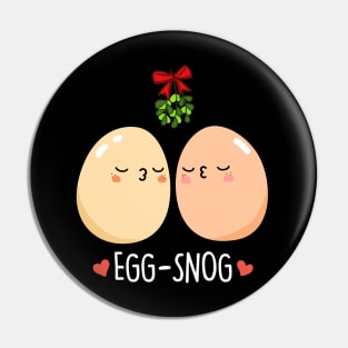 Egg Snog Cute Christmas Egg Nog Pun Pin