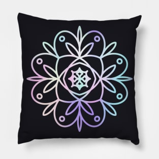 Colourful Mandala Flower Meditation Pillow