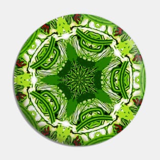 Green Cucumber Art Pin