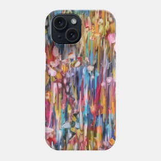 Digital Rising Bubbles Abstract Expressionism (Jean B. Fitzgerlad Phone Case