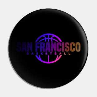 San Francisco Basketball Pin