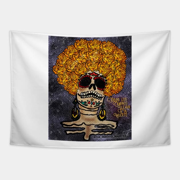 Fro Catrina Tapestry by The Mindful Maestra